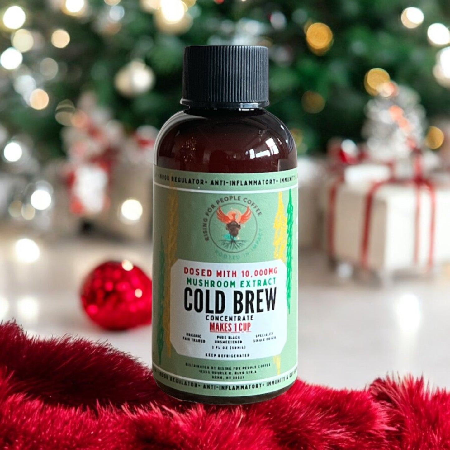2oz Travel Happy Mushroom Cold Brew Concentrate Coffee - Rising For People Coffee Co.CoffeeRising For People Coffee Co.Rising For People Coffee Co.Rising for People Coffee cold brew bottle— 2oz Travel Happy Mushroom Cold Brew Concentrate, Latte, Cappuccino, Coffee shop, Coffee shop near, Coffee near me, Roasted coffee, Speciality coffee, Green coffee, Black coffee, Espresso machine, French press, Espresso, Takeout coffee near