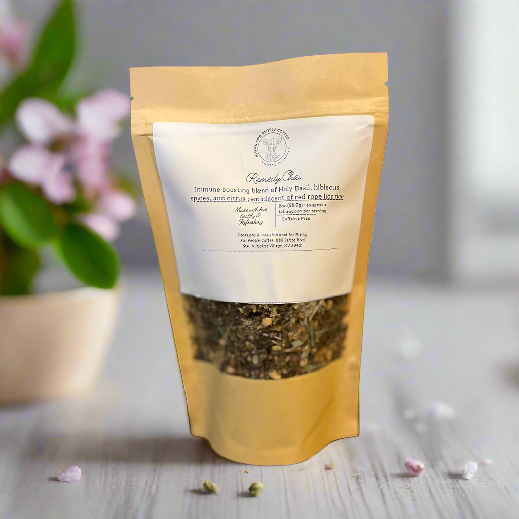 Specialty remedy chai tea by rising for people coffee co, Latte,
Cappuccino,
Coffee shop,
Coffee shop near,
Coffee near me,
Roasted coffee,
Speciality coffee,
Green coffee,
Black coffee,
Espresso machine,
French press,
Espresso,
Takeout coffee near