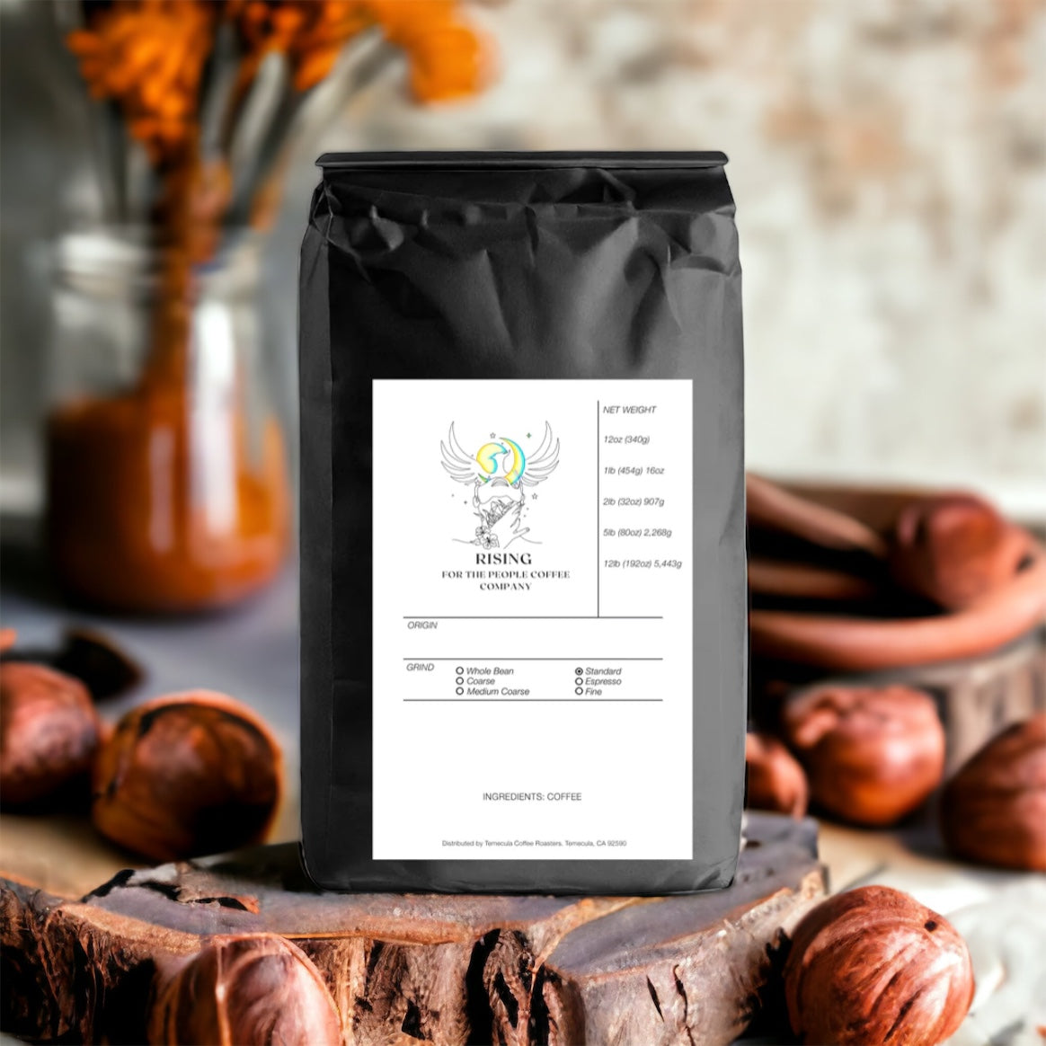 rising for people coffee chocolate hazelnut