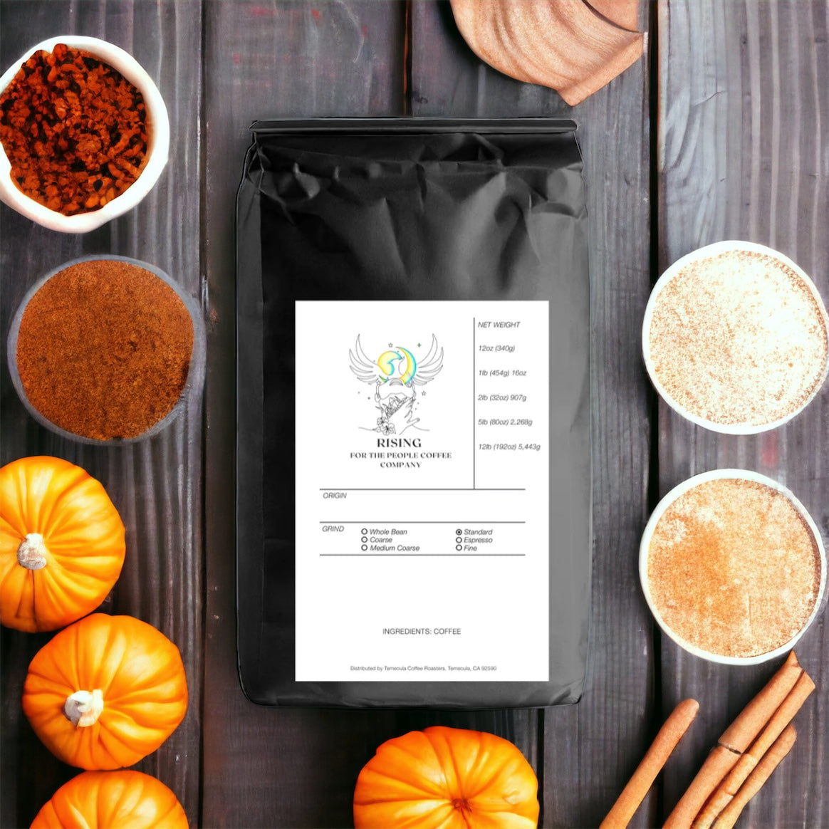 rising for people coffee pumpkin spice