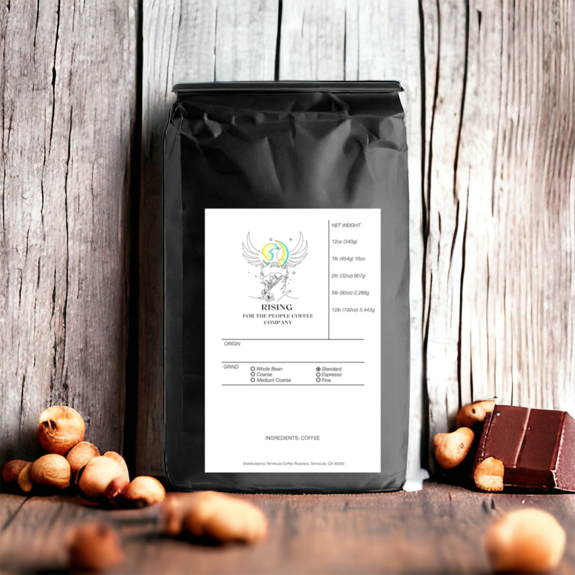 rising for people coffee chocolate hazelnut