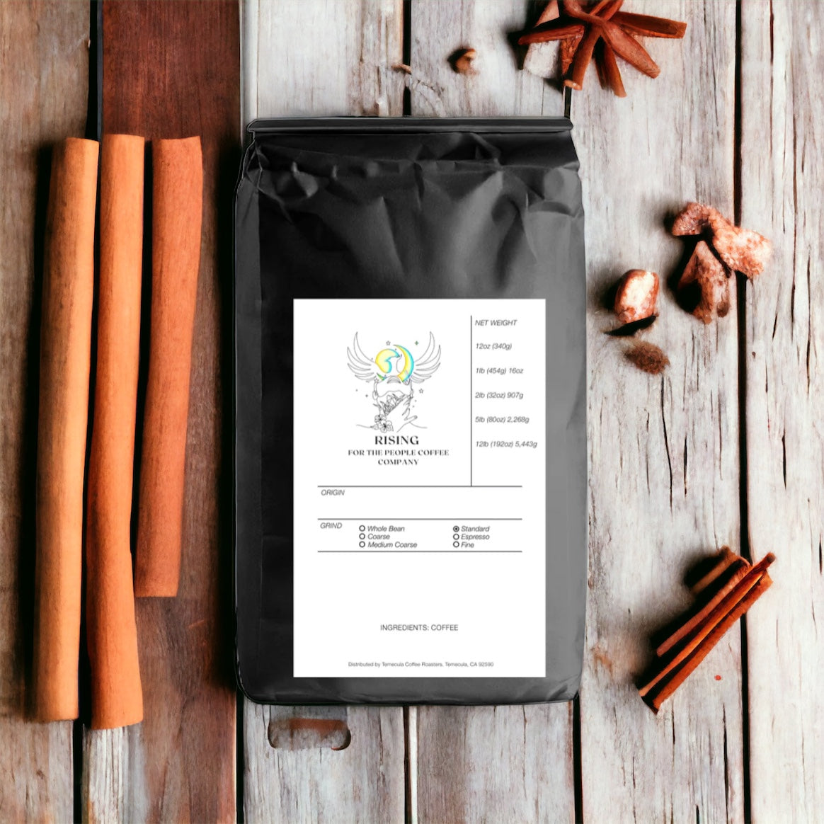 rising for people coffee cinnamon hazelnut