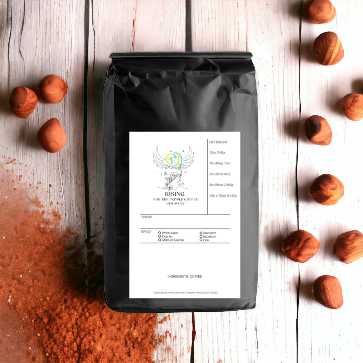 rising for people coffee cinnamon hazelnut