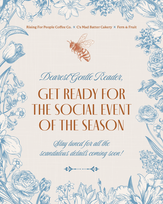 Bridgerton Garden Soiree Experience | Reno – March 28 & April 4 - Rising For People Coffee Co.Rising For People Coffee Co.Rising For People Coffee Co.Bridgerton Garden Soiree Experience | Reno – March 28 & April 4