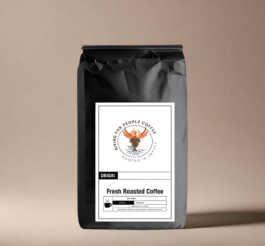 Caramel Coffee Roast - Rising For People Coffee Co.CoffeeRising For People Coffee Co.Rising For People Coffee Co.TVARCARAMEL - ST - NA - 12OZRising For People Coffee bag - caramel flavor, medium roast, Latte, Cappuccino, Coffee shop, Coffee shop near, Coffee near me, Roasted coffee, Speciality coffee, Green coffee, Black coffee, Espresso machine, French press, Espresso, Takeout coffee near