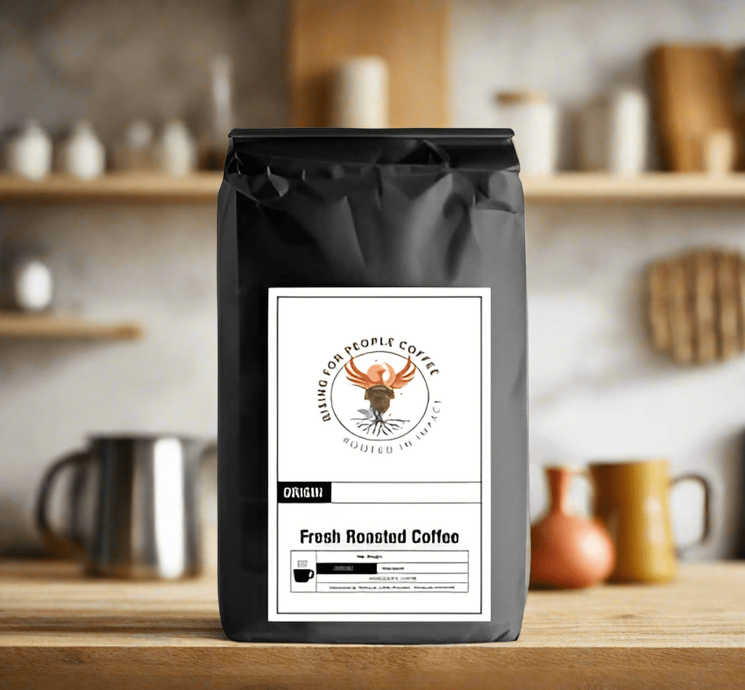 Half Caffeinated Blend Coffee - Rising For People Coffee Co.CoffeeRising For People Coffee Co.Rising For People Coffee Co.CVARHALF CAFF BLEND - ST - NA - 12OZHalf Caffeinated Blend Coffee
