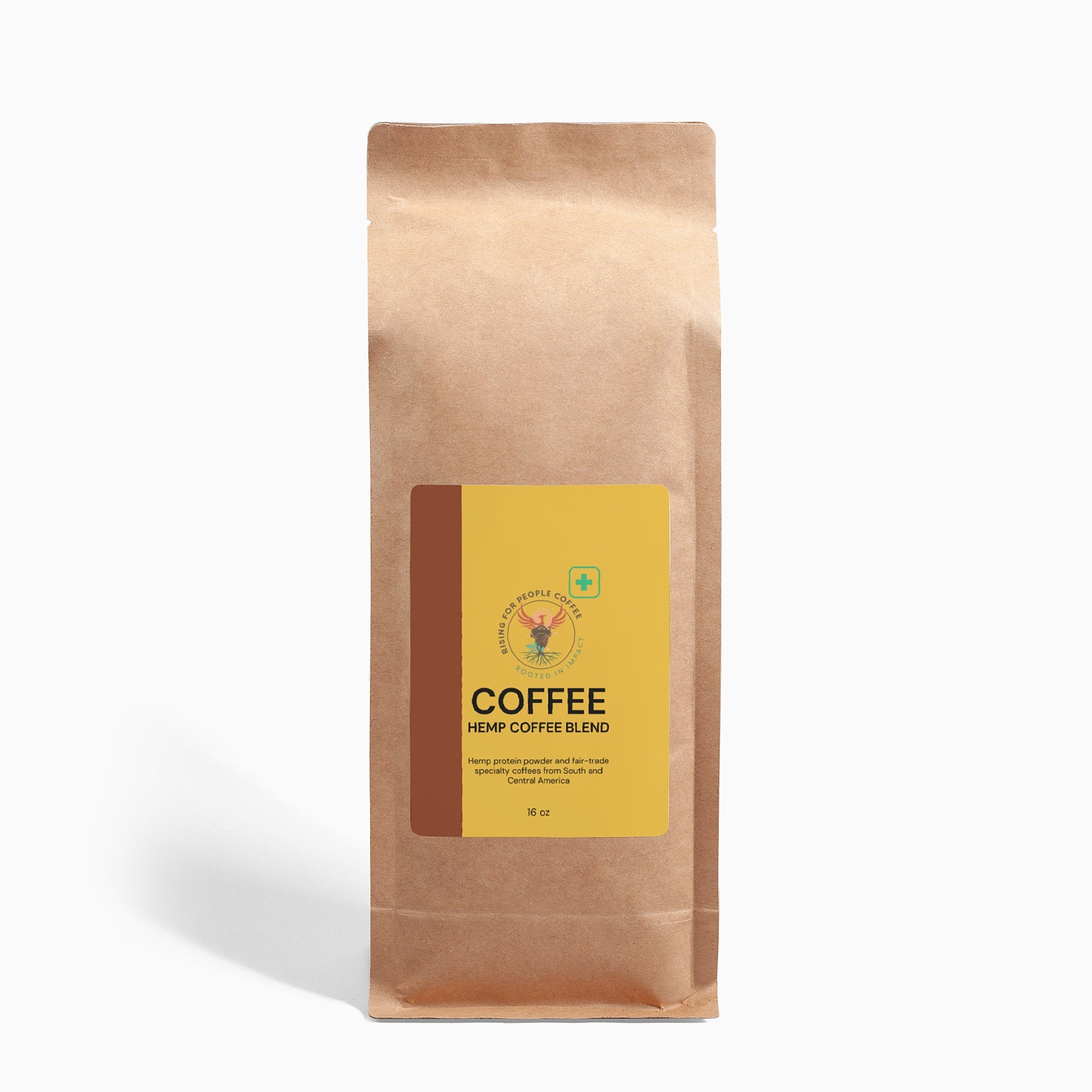 Hemp Coffee Blend - Medium Roast 16oz - Rising For People Coffee Co.Food & BeveragesRising For People Coffee Co.Rising For People Coffee Co.ART1HE16Rising for people coffee hemp protein ground coffee, medium roast , specialty gourmet coffee, Rising for people coffee - organic, toxic free specialty cold brew coffee, perfect for lattes, protein shakes, baking,cooking cocktails , Rising for people coffee organic plant protein, Latte, Cappuccino, Coffee shop, Coffee shop near, Coffee near me, Roaste