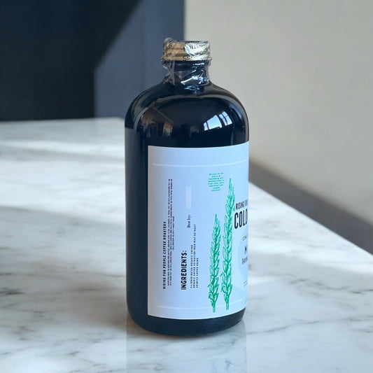 Limited Edition - Cool Mint Cold Brew Concentrate Coffee - Rising For People Coffee Co.CoffeeRising For People Coffee Co.Rising For People Coffee Co.Rising for people coffee spring collection of the cool mint cold brew coffee concentrate. Best for lattes, cold brew, baking, cooking , sugar free coffee, dairy free coffee, organic and speciality coffee, near me, gourmet coffee, black owned coffee company , Latte, Cappuccino, Coffee shop, Coffee shop near, Coffee near me, Roasted coffee, Speciality