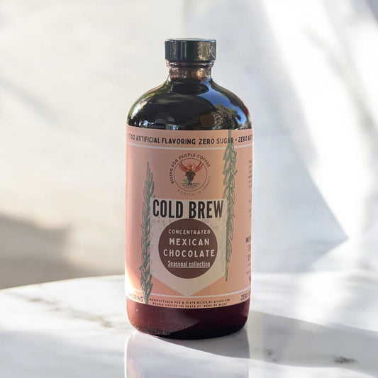Limited Edition - Mexican Chocolate Cold Brew Concentrate Coffee - Rising For People Coffee Co.CoffeeRising For People Coffee Co.Rising For People Coffee Co.Limited Edition - Mexican Chocolate Cold Brew Concentrate Coffee - Rising For People Coffee Co.CoffeeRising For People Coffee Co.Rising For People Coffee Co.Rising for people coffee spring collection of the Mexican chocolate cold brew coffee concentrate. Best for lattes, cold brew, baking, cooking , sugar free coffee, dairy free coffee, orga