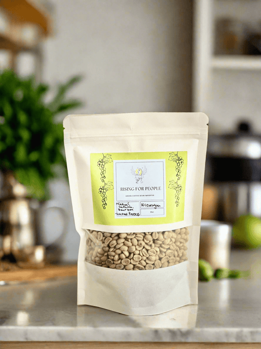 Nicaragua - Green Unroasted Coffee Beans - Rising For People Coffee Co.CoffeeRising For People Coffee Co.Rising For People Coffee Co.Rising for People Coffee bag— Nicaragua Green Coffee Beans (RAW)