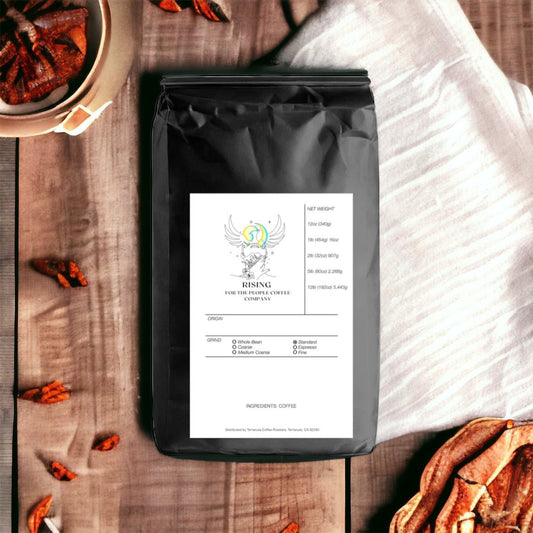 Pecan Pie Coffee Roast - Rising For People Coffee Co.CoffeeRising For People Coffee Co.Rising For People Coffee Co.TVARPECAN PIE - CO - NA - 1LBRising For People Coffee bag— Pecan Pie, Latte, Cappuccino, Coffee shop, Coffee shop near, Coffee near me, Roasted coffee, Speciality coffee, Green coffee, Black coffee, Espresso machine, French press, Espresso, Takeout coffee near