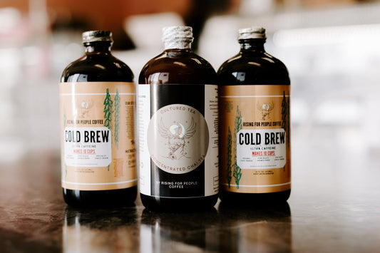 Thai Chai Tea Concentrate - Rising For People Coffee Co.CoffeeRising For People Coffee Co.Rising For People Coffee Co.197644663422Rising for People Coffee concentrate bottle—Organic Thai chai tea concentrate Perfect for lattes, baking, cooking, and baking, Latte, Cappuccino, Coffee shop, Coffee shop near, Coffee near me, Roasted coffee, Speciality coffee, Green coffee, Black coffee, Espresso machine, French press, Espresso, Takeout coffee near