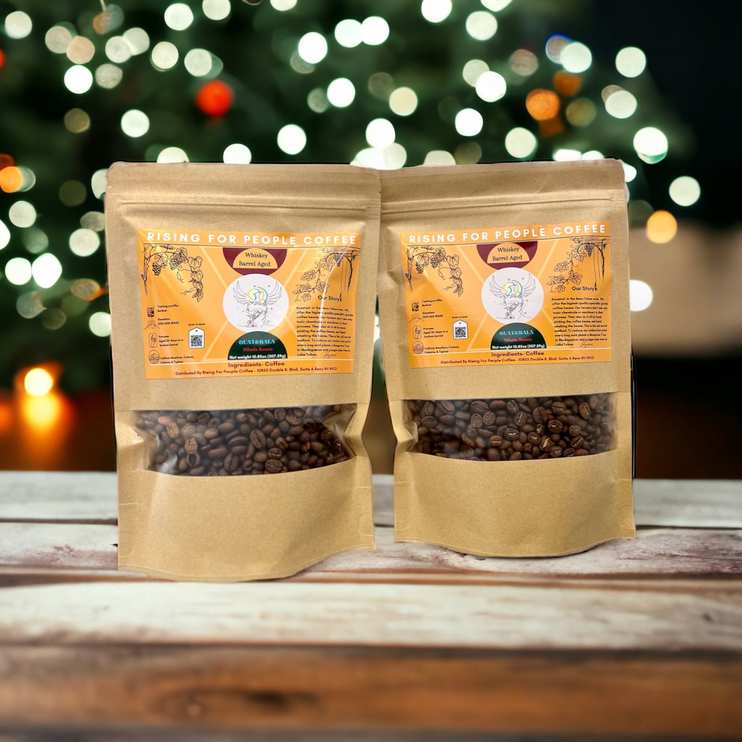 Whiskey Barrel Aged Coffee light Roast - Rising For People Coffee Co.CoffeeRising For People Coffee Co.Rising For People Coffee Co.Whiskey smRising for People Coffee bag - organic specialty Guatemala coffee aged in an uncle nearest whiskey barrel for 30 days, roast light, ultra caffeine perfect organic gourmet coffee for lattes, baking, cooking, culinary use, Reno coffee near me, Latte, Cappuccino, Coffee shop, Coffee shop near, Coffee near me, Roasted coffee, Speciality coffee, Green coffee, Bl