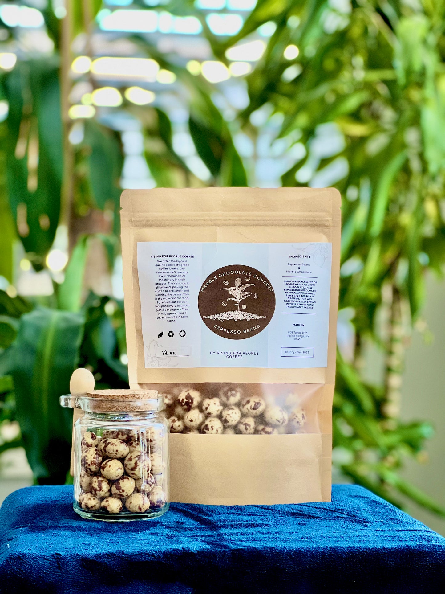 Marble Chocolate covered Espresso Beans