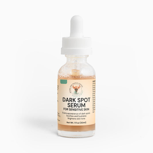 Rising for people coffee dark spot serum for sensitive skin 