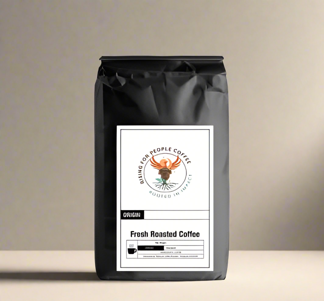 Rising For People Coffee bag— Mocha, medium roast, organic, single origin 