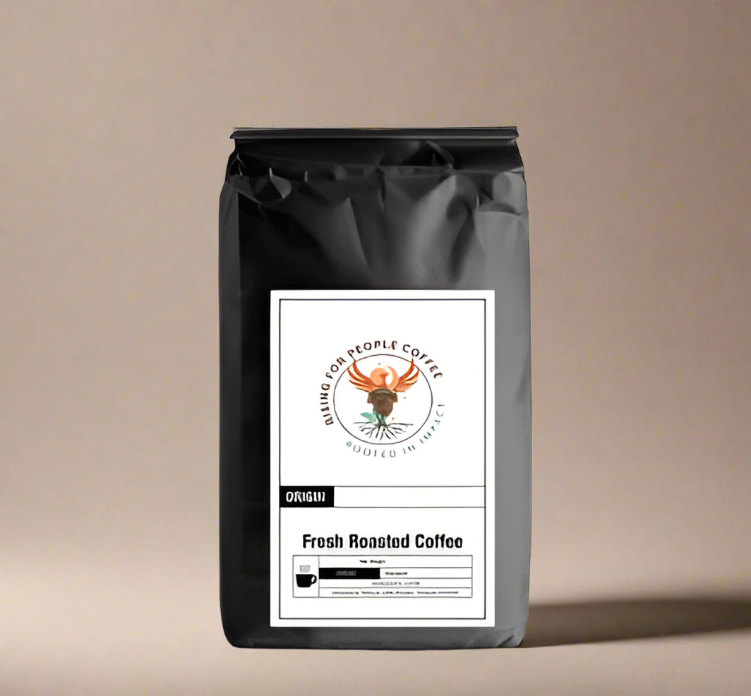 Rising For People Coffee bag-caramel flavor, medium roast