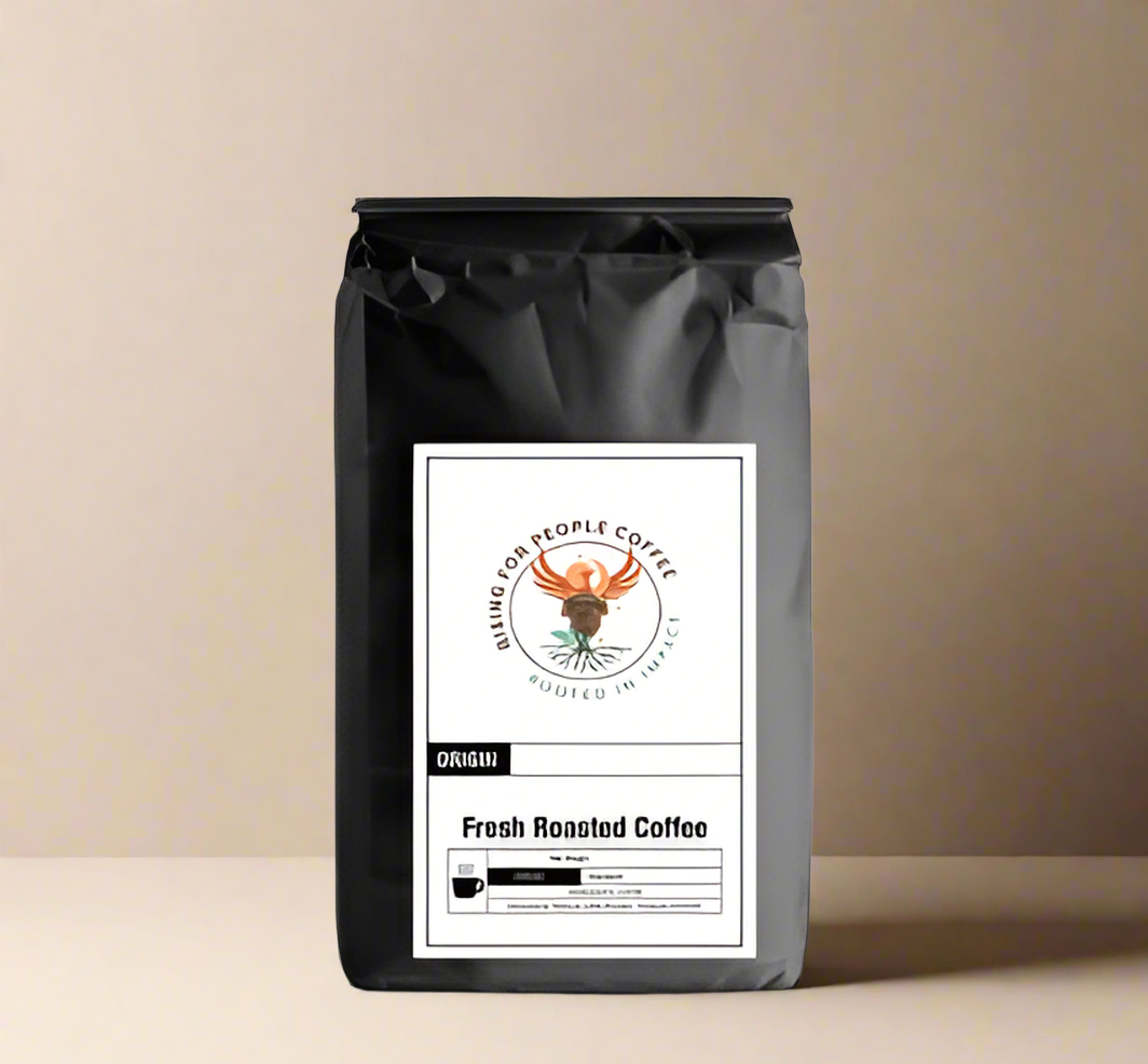 Rising For People Coffee bag— hazelnut , medium roast, organic, single origin 