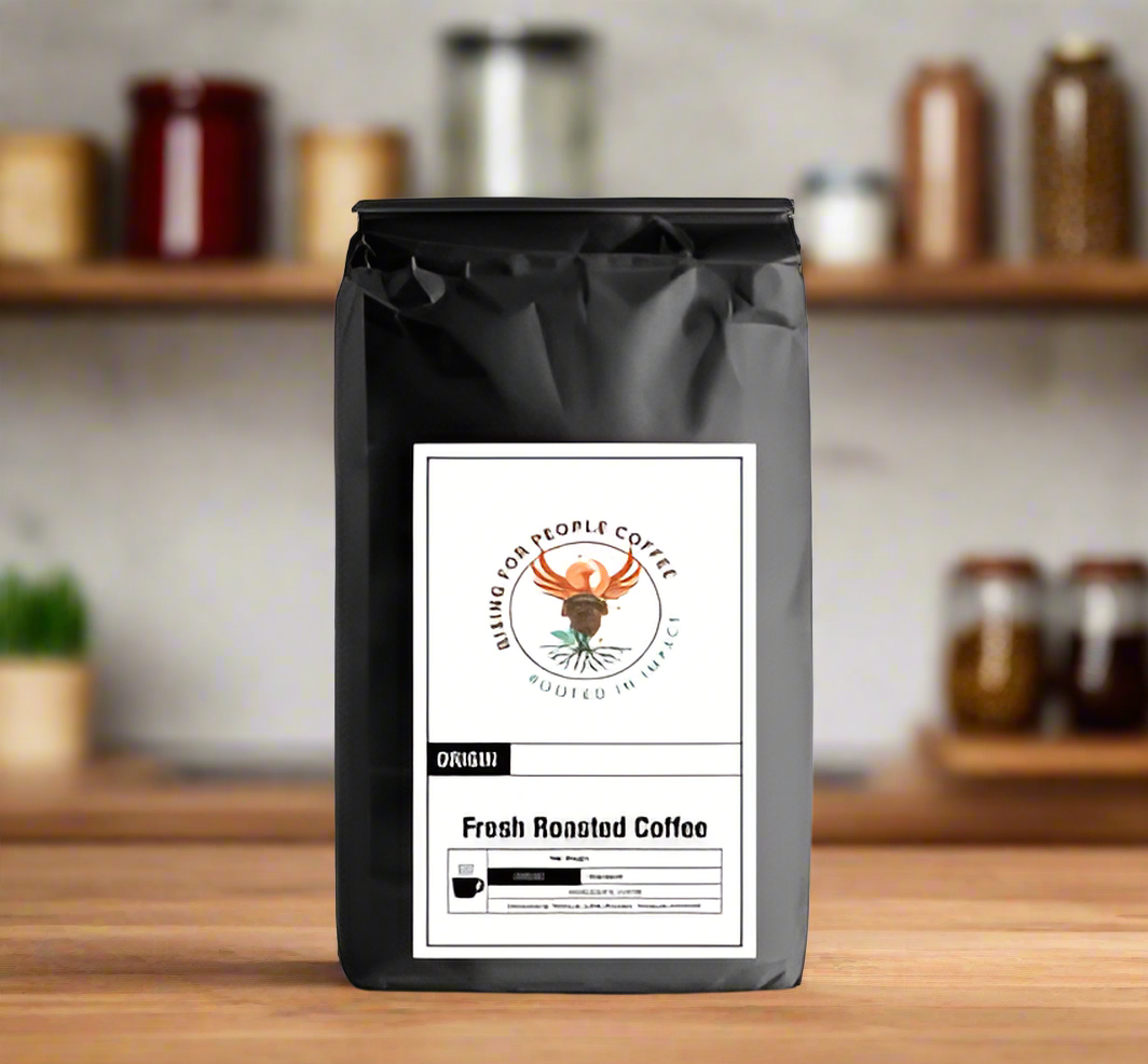 Rising For People Coffee bag, Mexican chocolate, Coffee Roast, medium roast