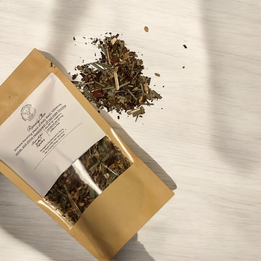 Specialty remedy chai tea by rising for people coffee co