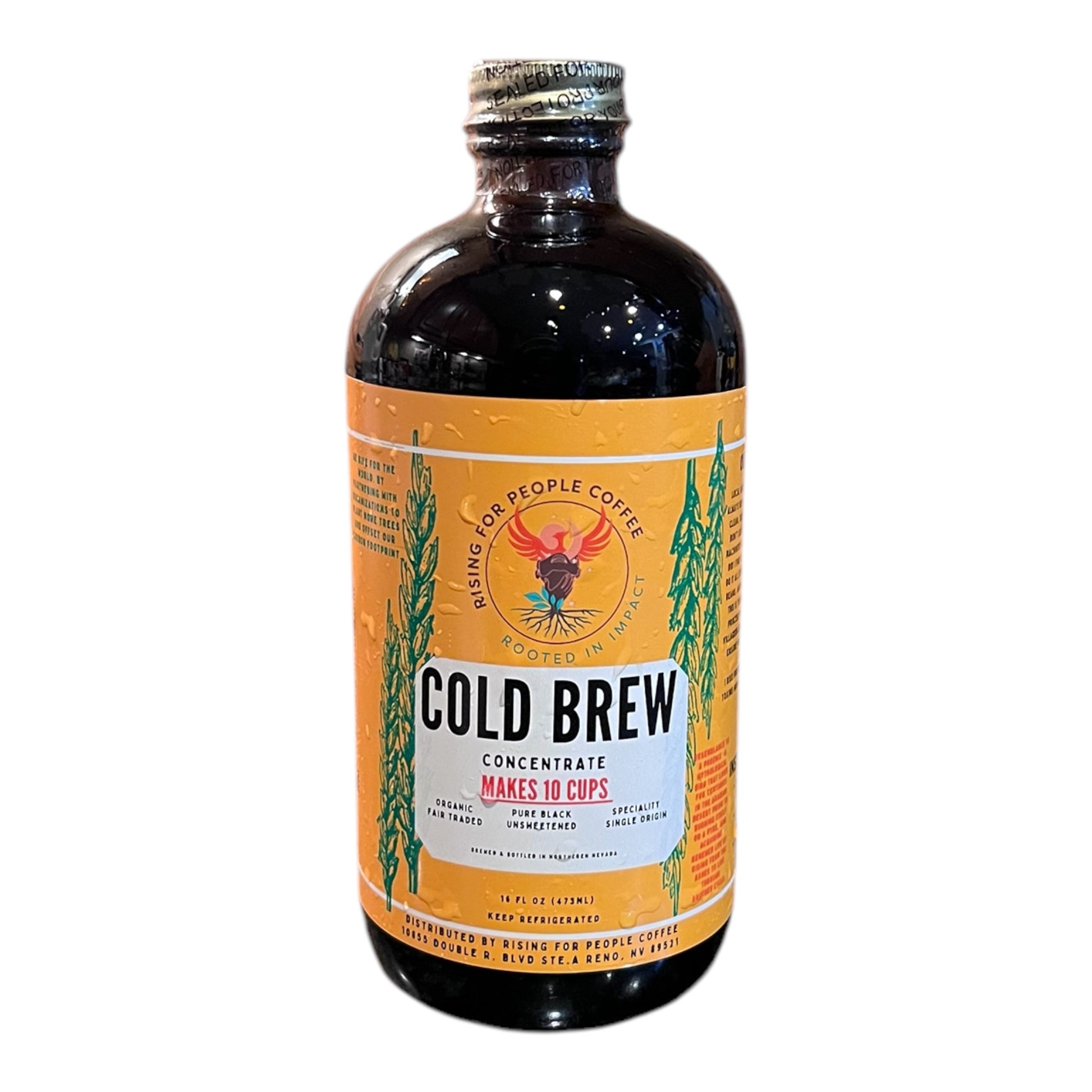 Organic original concentrated cold brew, made with specialty roasted coffee beans