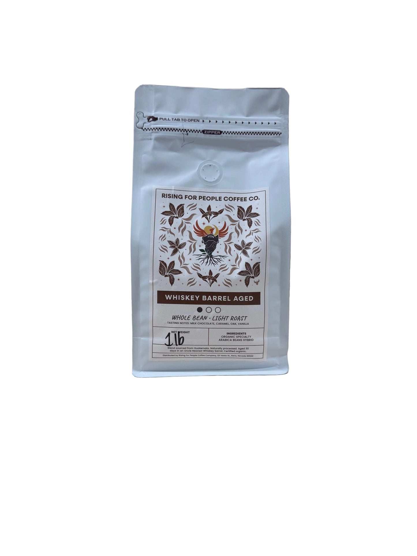 Aged Whiskey barrel Coffee Beans - Rising For People Coffee Co.Rising For People Coffee Co.Rising For People Coffee Co.197644238361Aged Whiskey barrel Coffee Guatemala Beans - Rising For People Coffee Co.Rising For People Coffee Co.Rising For People Coffee Co.197644238361Organic, aged whiskey barrel coffee beans, single origin, Guatemala specialty coffee, rising for people coffee