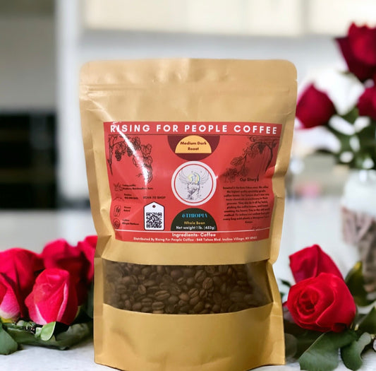 Ethiopia Shanta Golba Coffee - Rising For People Coffee Co.CoffeeRising For People Coffee Co.Rising For People Coffee Co.198168438220Rising for People Coffee bag— Organic Ethiopia Single Origin Speciality Roasted Coffee beans , Latte, Cappuccino, Coffee shop, Coffee shop near, Coffee near me, Roasted coffee, Speciality coffee, Green coffee, Black coffee, Espresso machine, French press, Espresso, Takeout coffee near