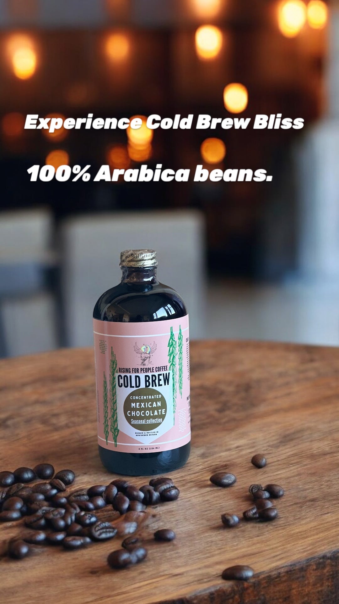 Limited Edition - Mexican Chocolate Cold Brew Concentrate Coffee - Rising For People Coffee Co.CoffeeRising For People Coffee Co.Rising For People Coffee Co.Rising for people coffee spring collection of the Mexican chocolate cold brew coffee concentrate. Best for lattes, cold brew, baking, cooking , sugar free coffee, dairy free coffee, organic and speciality coffee, near me, gourmet coffee, black owned coffee company, Latte, Cappuccino, Coffee shop, Coffee shop near, Coffee near me, Roasted cof