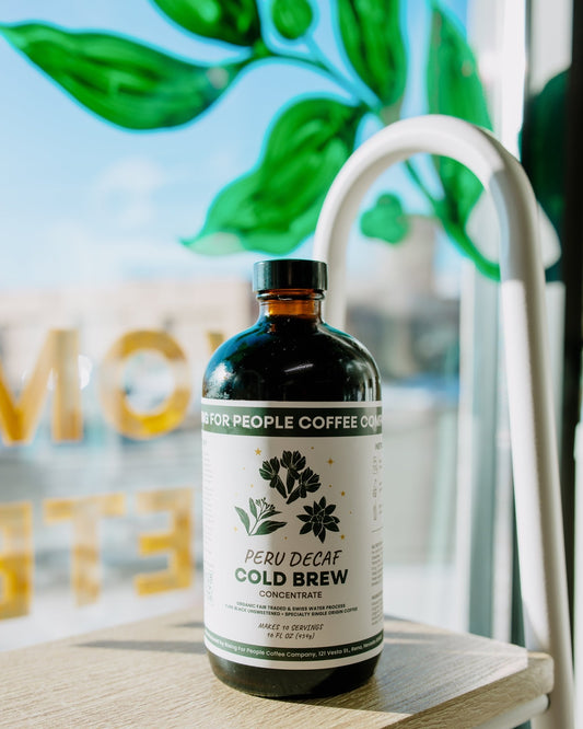 Peru Decaf Cold Brew - Rising For People Coffee Co.Rising For People Coffee Co.Rising For People Coffee Co.Peru Decaf Cold Brew