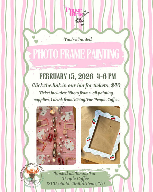 🎨 Photo Frame Painting x The Paper Girls Collab - Rising For People Coffee Co.Rising For People Coffee Co.Rising For People Coffee Co.🎨 Photo Frame Painting x The Paper Girls Collab