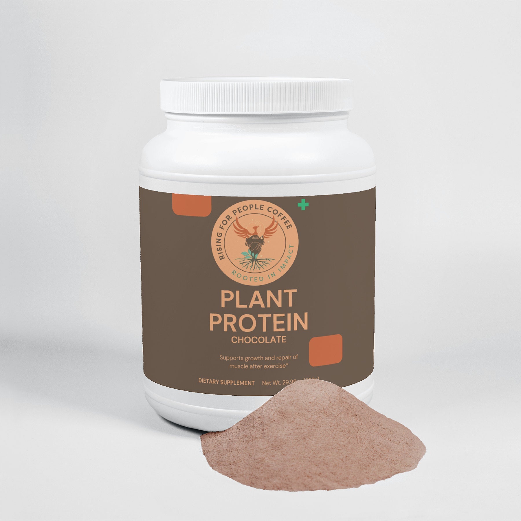 Plant Protein (Chocolate) - Rising For People Coffee Co.Proteins & BlendsRising For People Coffee Co.Rising For People Coffee Co.JTP7PPCH Rising for people coffee organic plant protein, Latte, Cappuccino, Coffee shop, Coffee shop near, Coffee near me, Roasted coffee, Speciality coffee, Green coffee, Black coffee, Espresso machine, French press, Espresso, Takeout coffee near