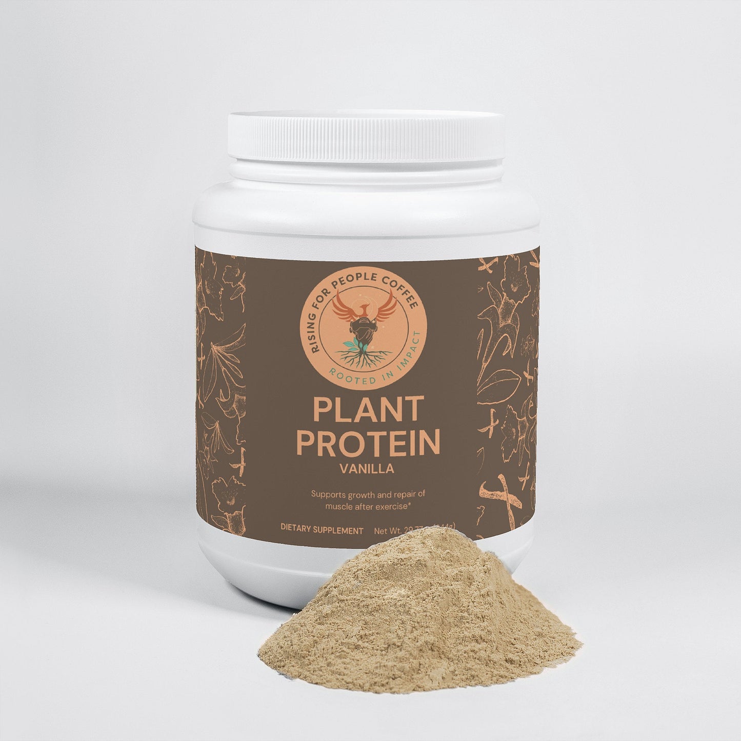 Plant Protein (Vanilla) - Rising For People Coffee Co.Proteins & BlendsRising For People Coffee Co.Rising For People Coffee Co.JTP7PPVAPlant Protein (Vanilla)