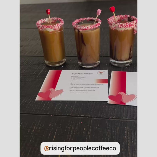 Rising for people coffee a speciality and gourmet coffee company in Reno nevada. Introduces coffee flight experience Valentine’s Day edition, organic coffee 