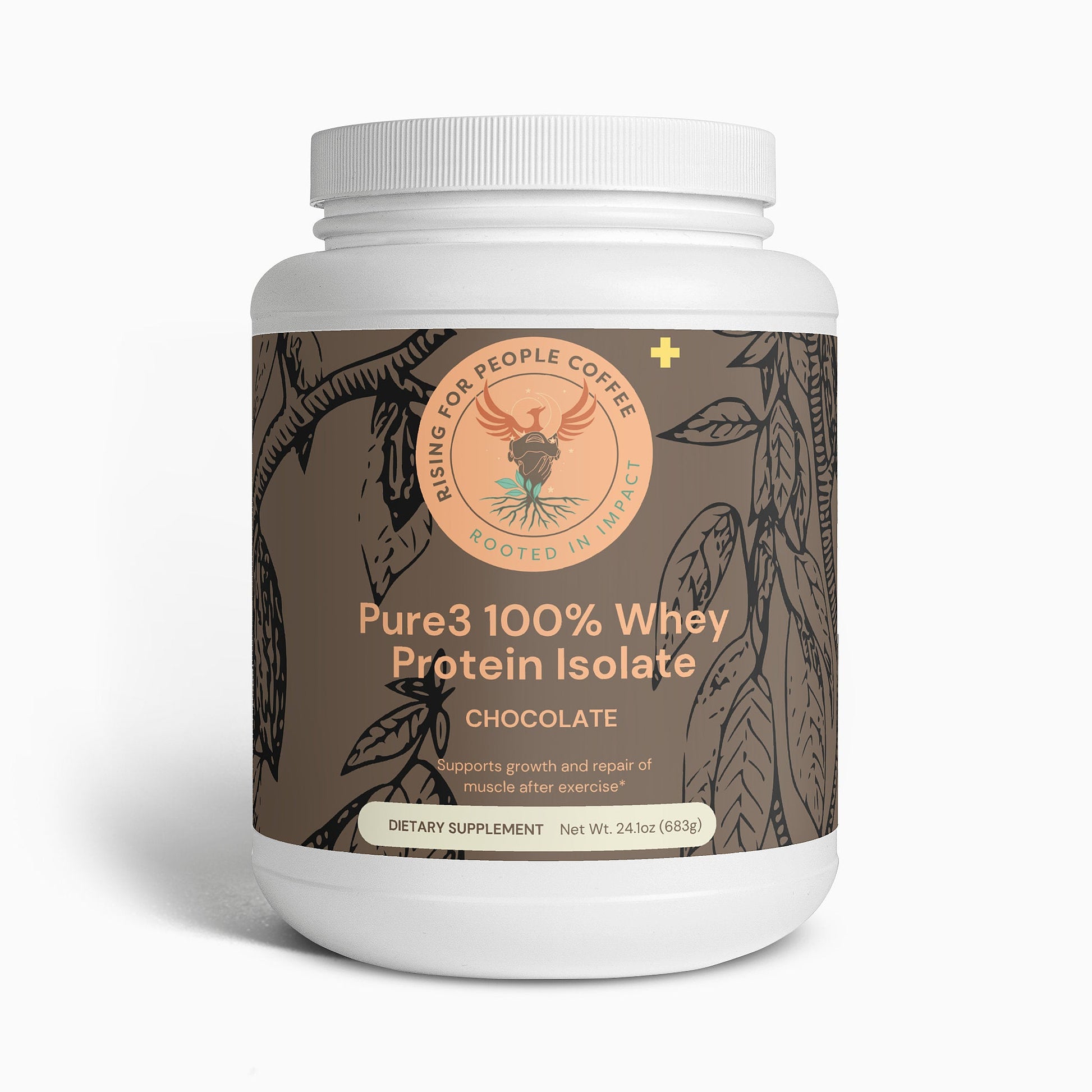 Pure3 100% Whey Protein Isolate (Chocolate) - Rising For People Coffee Co.Proteins & BlendsRising For People Coffee Co.Rising For People Coffee Co.JTP0WHCHPure3 100% Whey Protein Isolate (Chocolate)