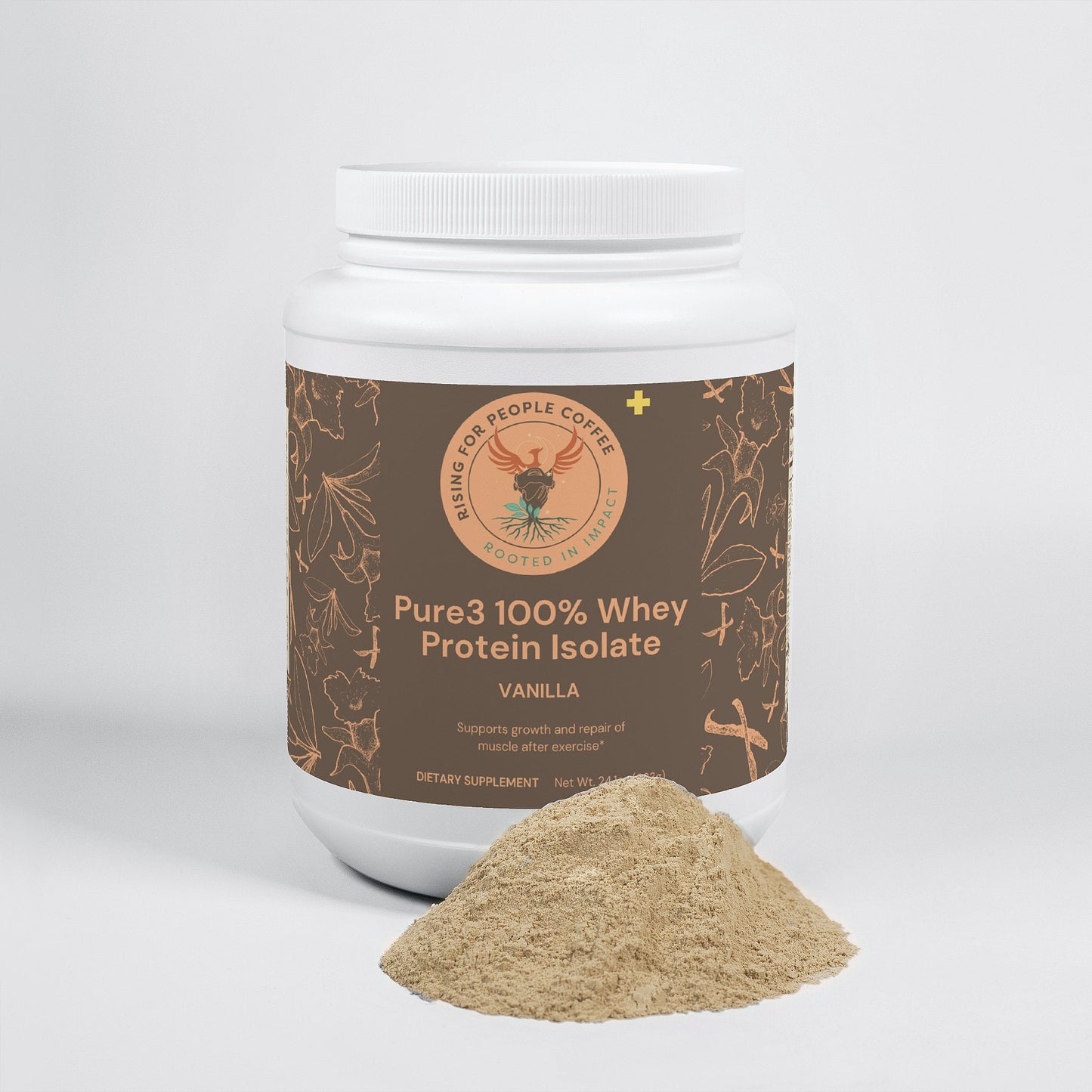 Pure3 100% Whey Protein Isolate (Vanilla) - Rising For People Coffee Co.Proteins & BlendsRising For People Coffee Co.Rising For People Coffee Co.JTP0WHVAPure3 100% Whey Protein Isolate (Vanilla)