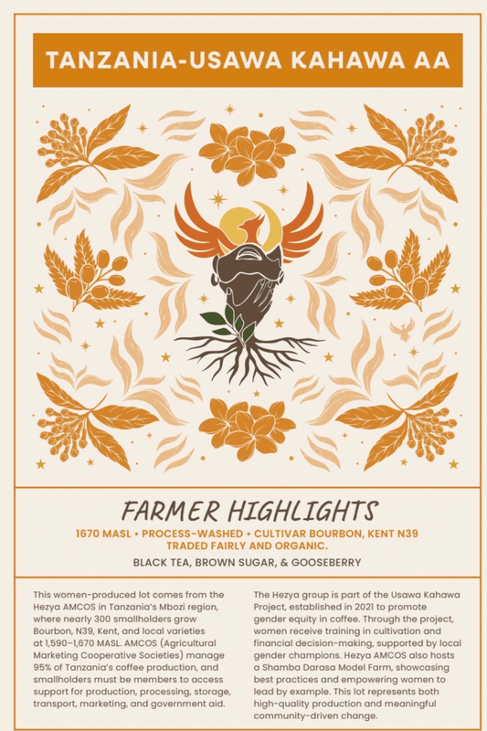 Tanzania Usawa Kahawa AA - Medium Dark Roast - Rising For People Coffee Co.CoffeeRising For People Coffee Co.Rising For People Coffee Co.Tanzania Usawa Kahawa AA - Medium Dark Roast