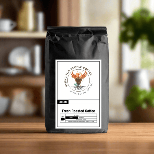 Uganda - Rising For People Coffee Co.CoffeeRising For People Coffee Co.Rising For People Coffee Co.UGANDA - CO - ME - 12OZRising For People Coffee bag - Uganda, medium roast, Latte, Cappuccino, Coffee shop, Coffee shop near, Coffee near me, Roasted coffee, Speciality coffee, Green coffee, Black coffee, Espresso machine, French press, Espresso, Takeout coffee near