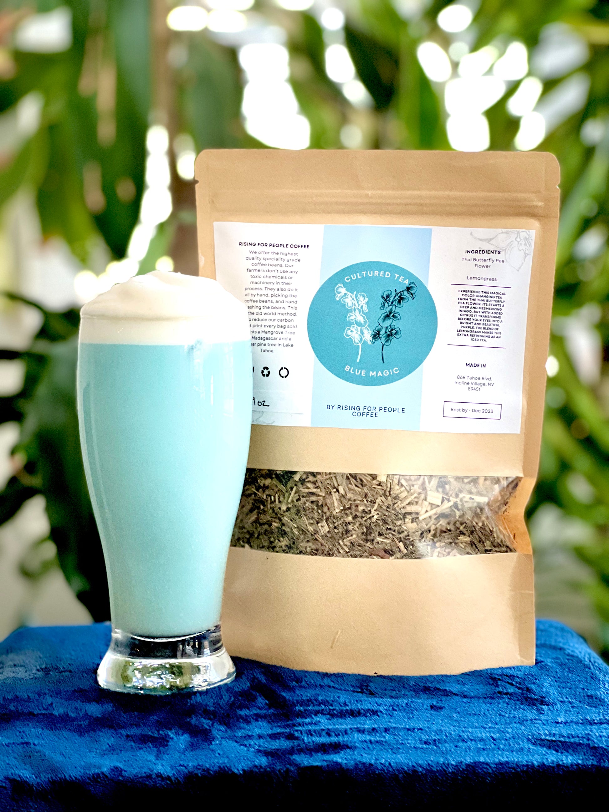 blue magic - Thai Butterfly Pea Flower  by Rising For People Coffee