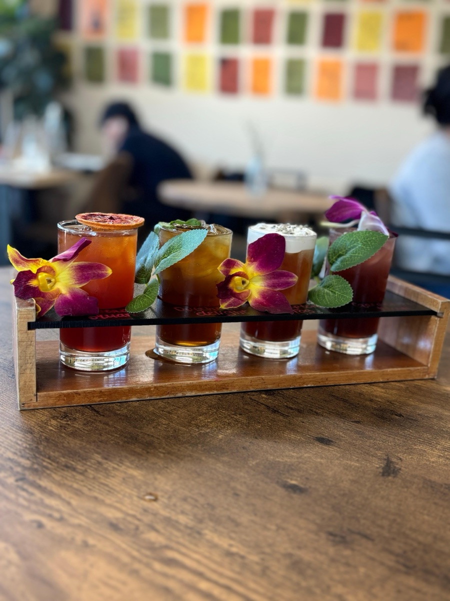 Bridgerton Specialty Tea Flight — Tea Flight at Rising For People Coffee Co. in Midtown Reno